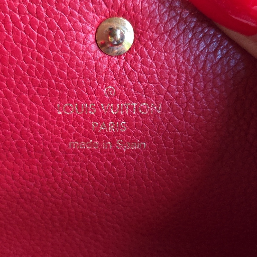 Louis‎ Vuitton Empreinte Red Leather Wallet - Picture 7 of 8